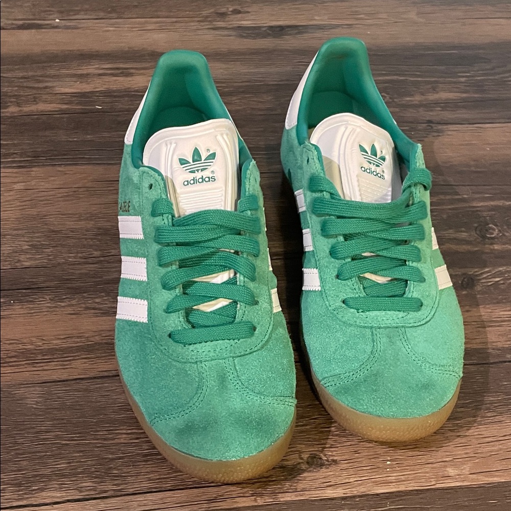 adidas Originals Gazelle Shoes, Green Court Gum - Picture 4 of 16